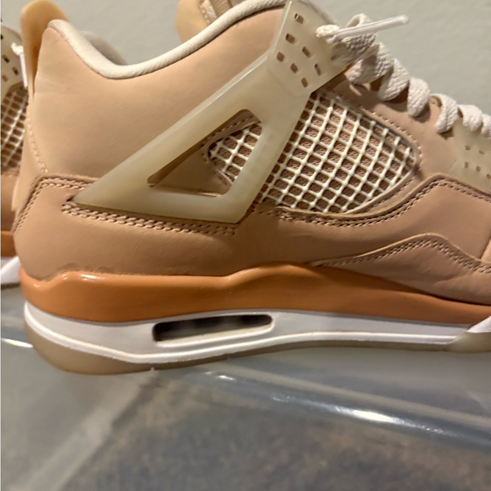Jordan Women's Sneakers in Tan and White - Picture 9 of 12